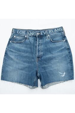 Everlane The Way-High® High Rise Raw Hem Jean Shorts Size 31